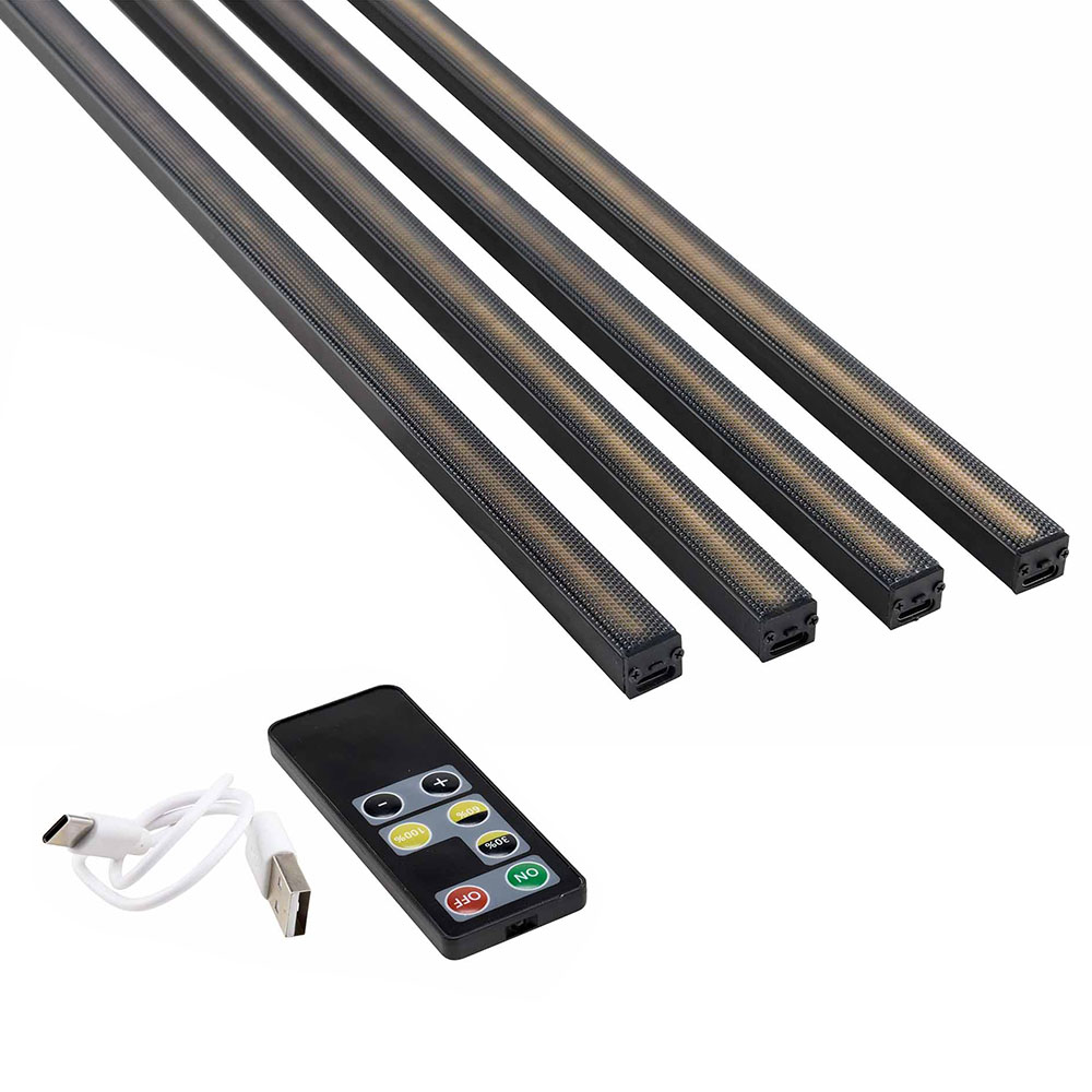 Carril LED de 2,400 mm con mando a distancia